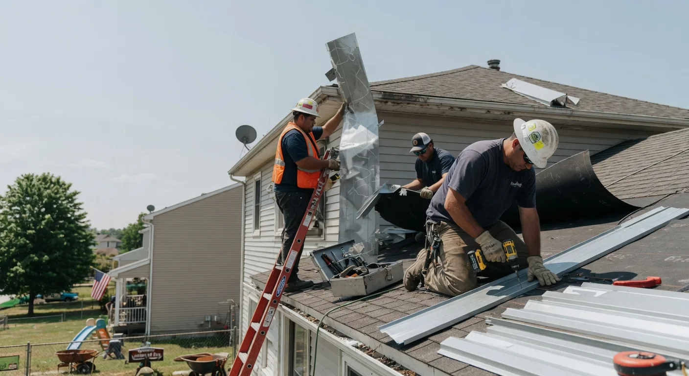 Metal Roof Repair in Little York, IL